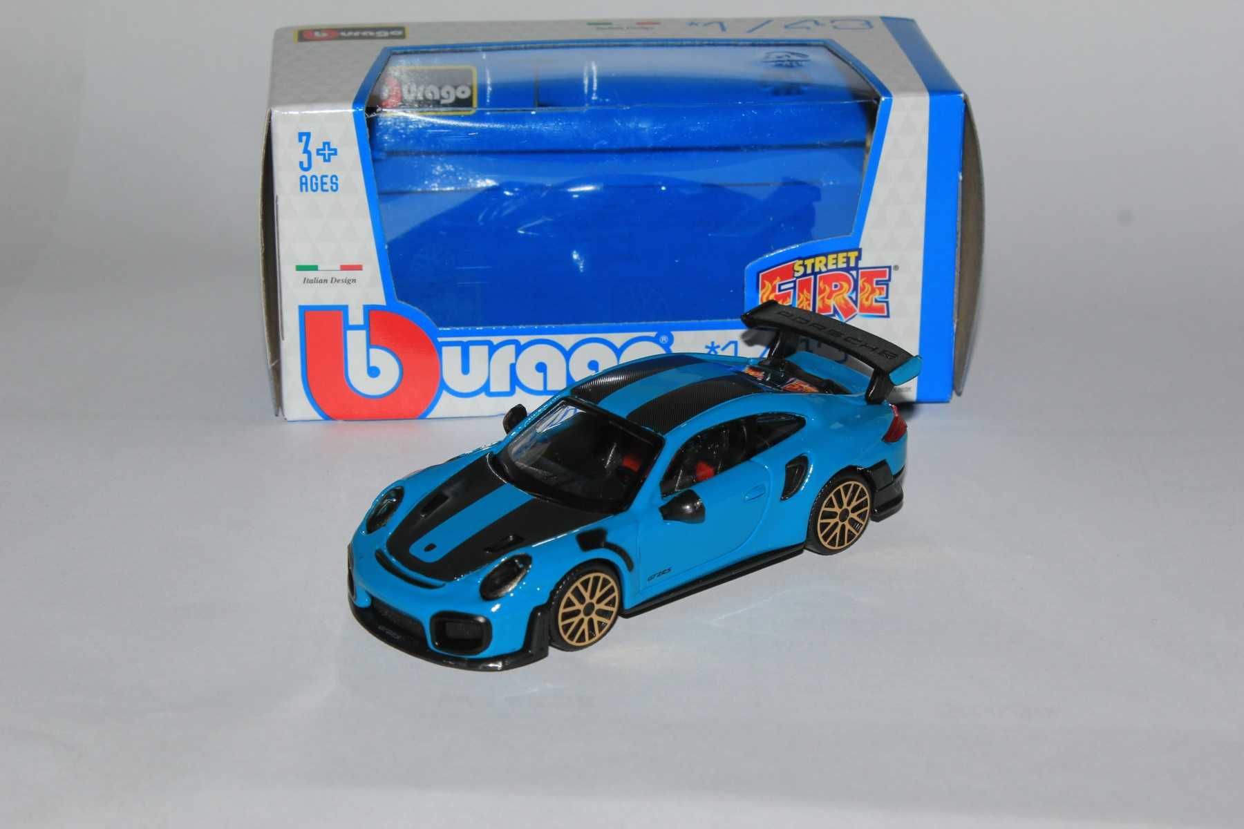 Bburago Porsche 911 GT2 RS 1:43 Burago Niebieski Nowość