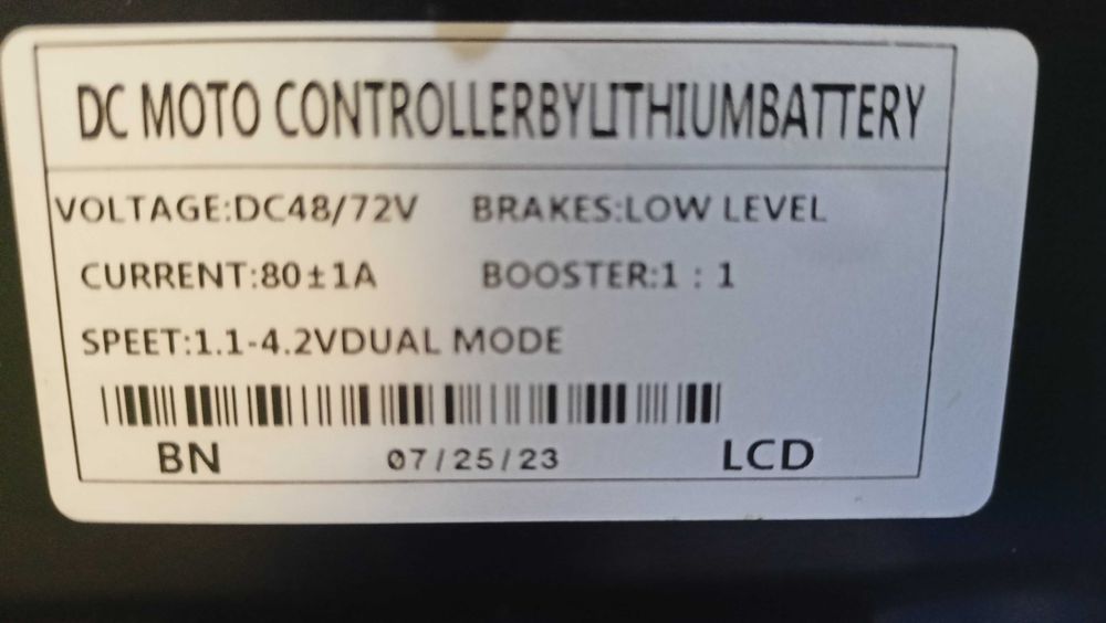 Контроллер 48v-72v80A  LCD SW900