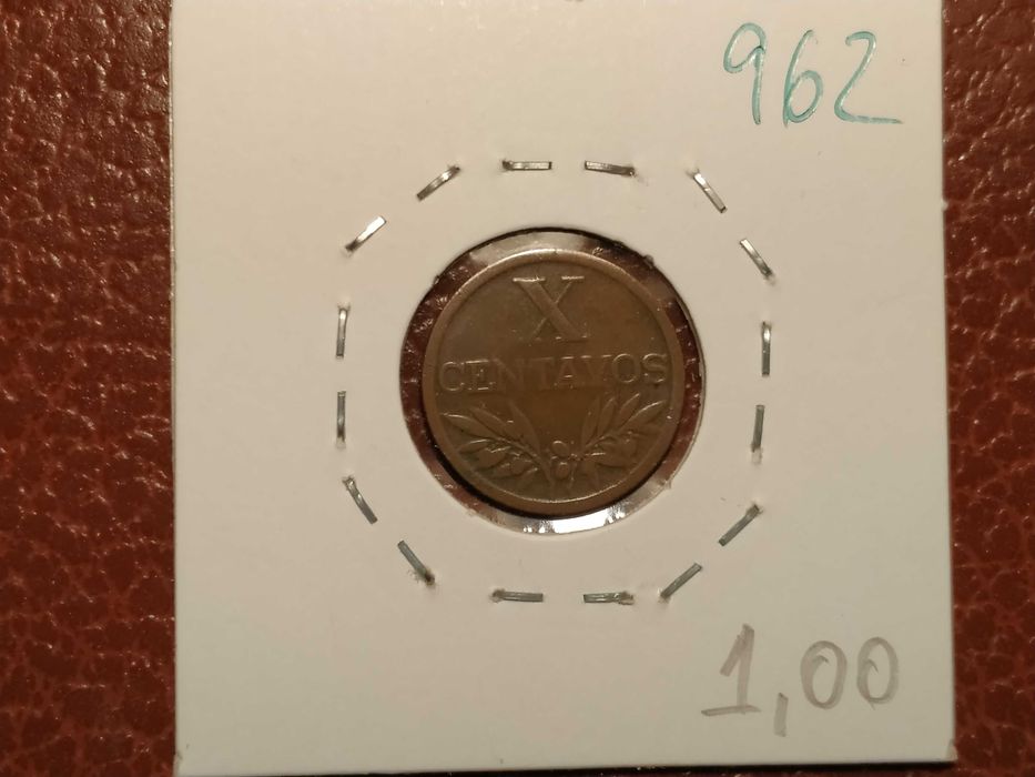 962 moeda de 10 centavos de 1955 em bronze - Portugal