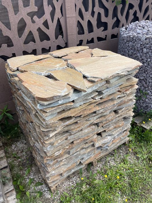 ŁUPEK NATURALNY Kamień na Taras Schody Okładzina Dzikówka Cokół