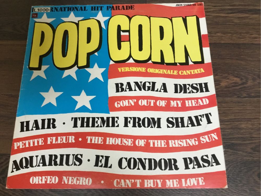 International hit parade pop corn winyl