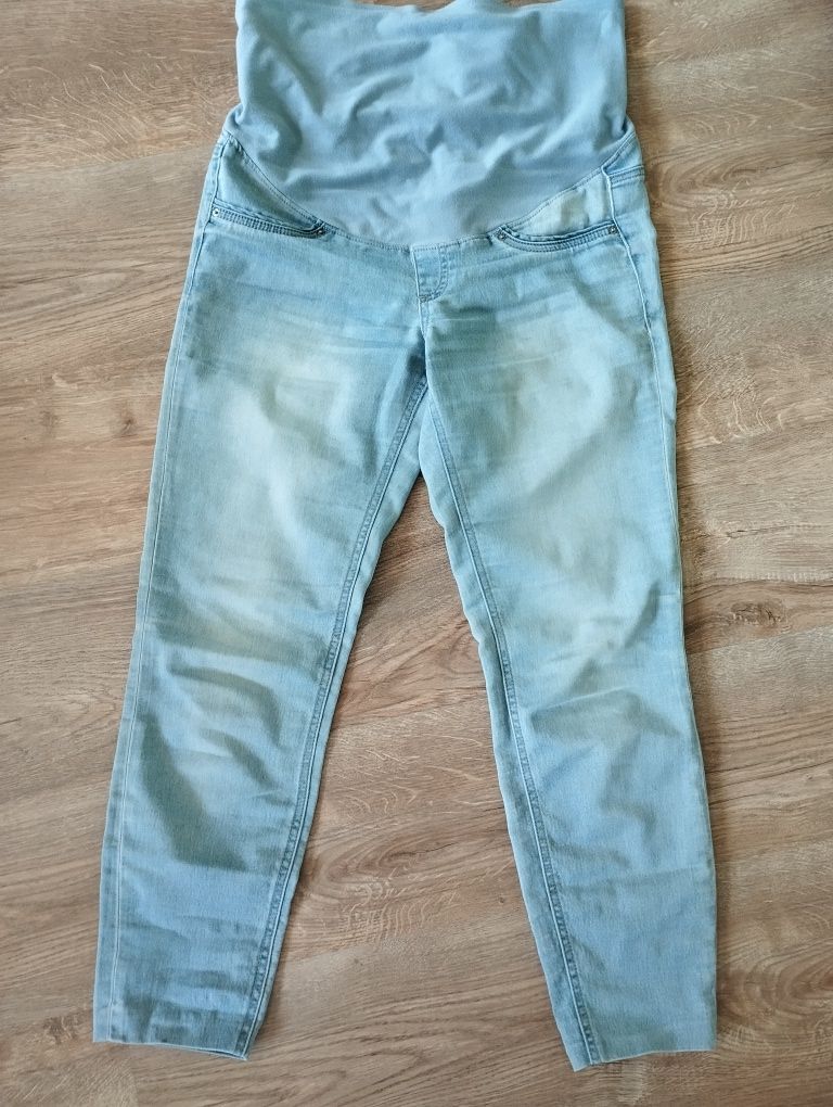 Spodnie ciążowe cienki jeans rozm 38