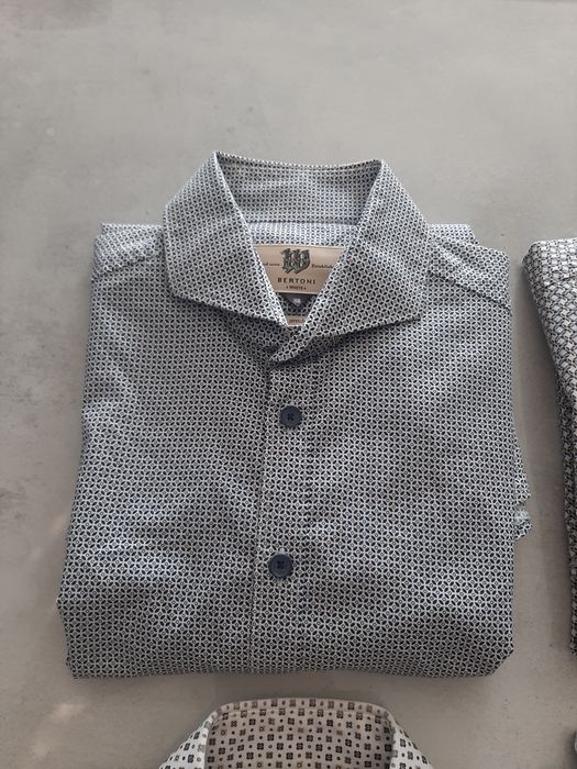 Markowa bawełniana koszula męska Bertoni M
