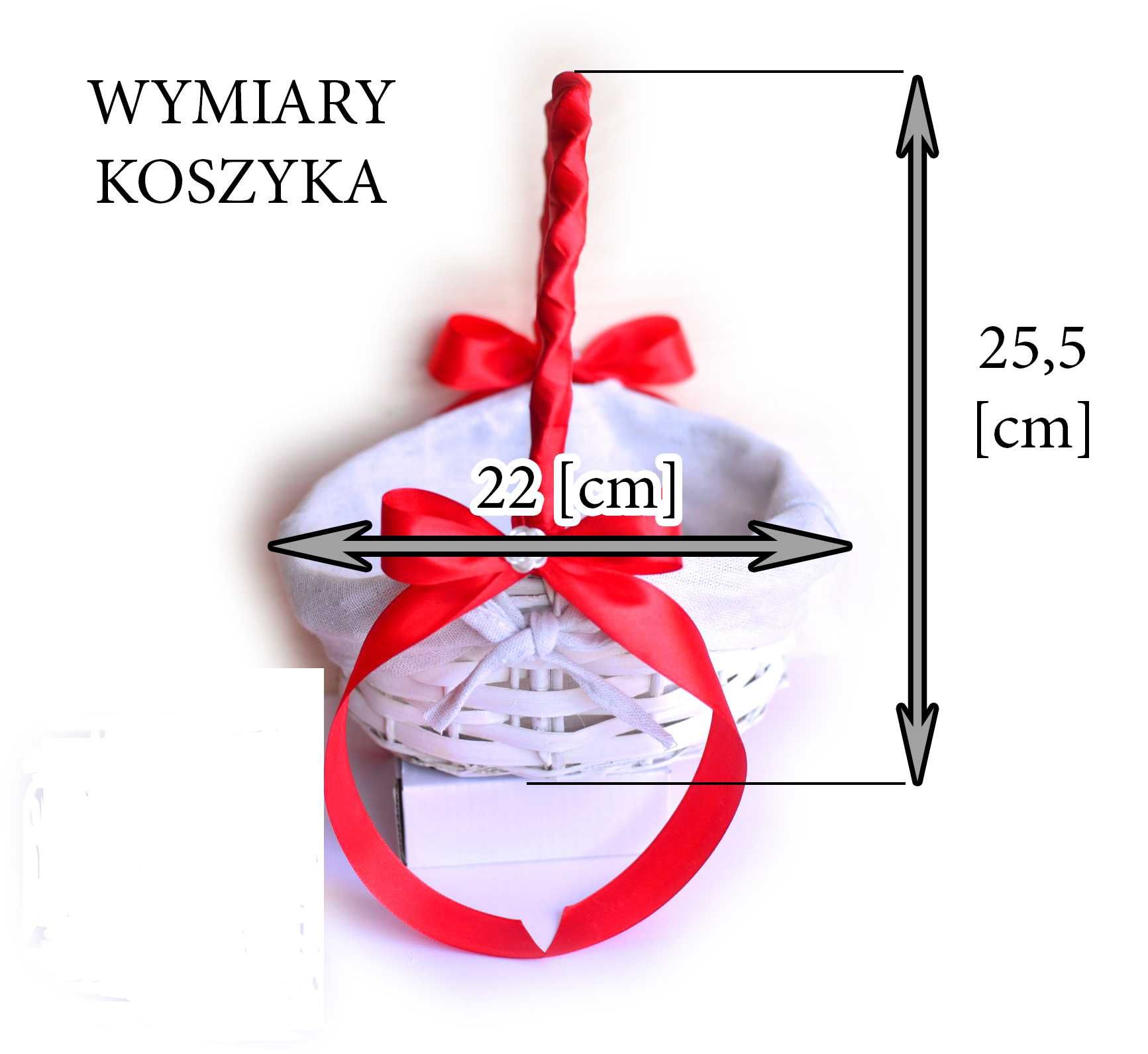 Piękna zdobiona rączka.Koszy Koszyczek na oczepiny -ślub wesele