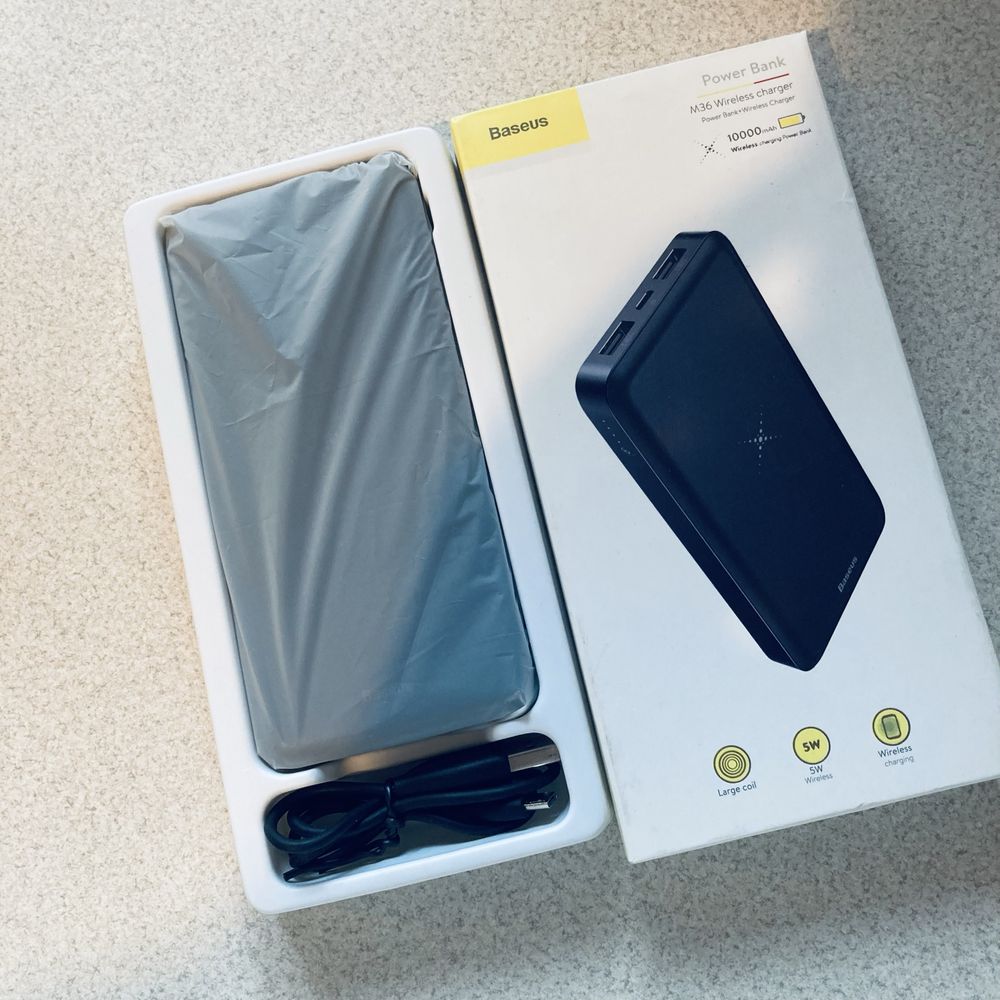 Baseus Power Bank 10000 mAh bezprzewodowa ładowarka