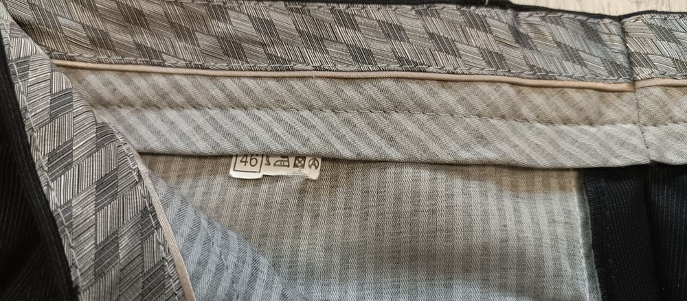 Класичні чоловічі чорні брюки 46 розміру