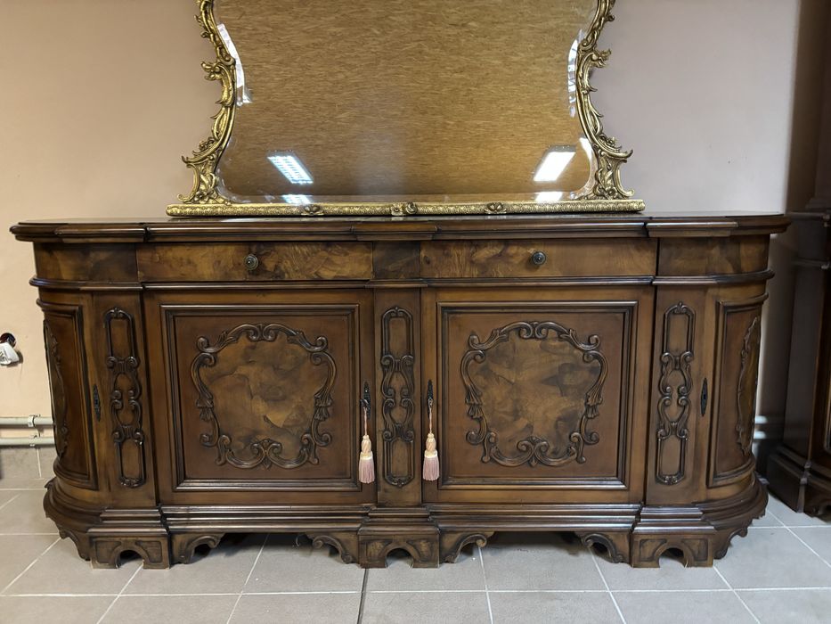 Stylowy Włoski Zestaw Komplet Komoda + Witryna Kredens meble stylowe