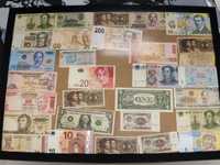Рамка с деньгами из купюр разных стран мира формата А3