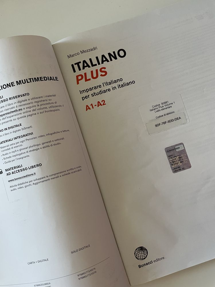 Manual Italiano Plus A1-A2