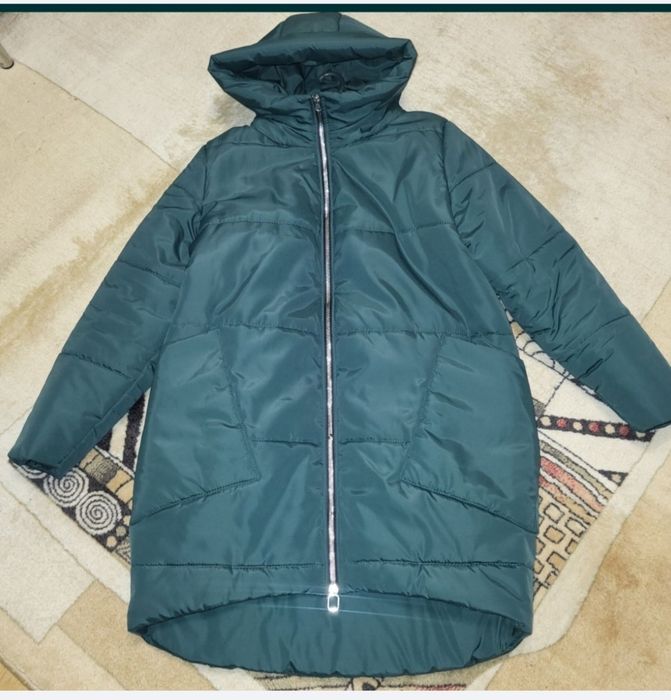 Куртка теплая зима Эмми до - 25.с карманами и капюшоном 50р XL