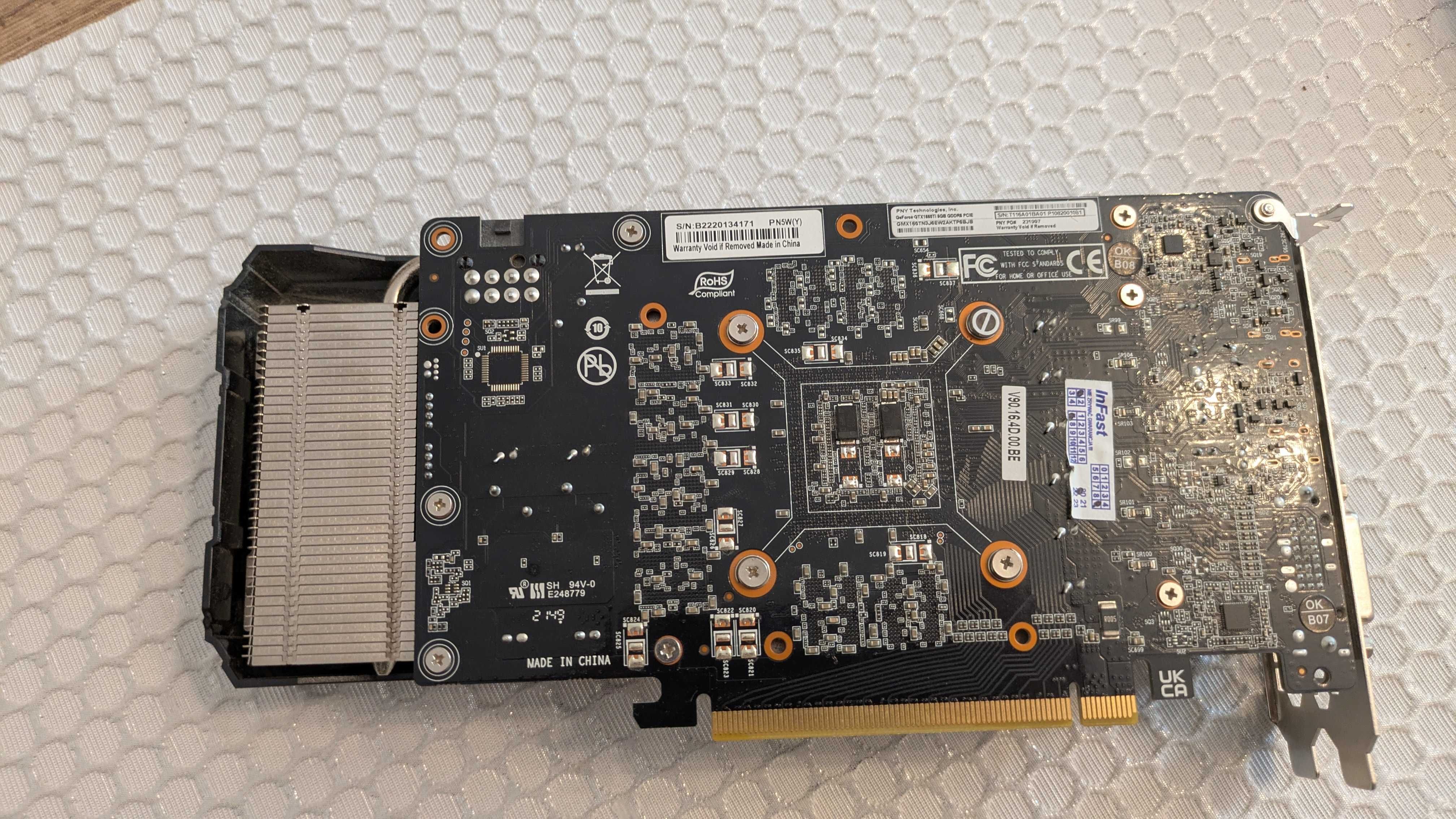 Karta graficzna PNY Nvidia GTX 1660Ti GDDR6 6GB Pcie-ex HDMI/DP/DVI
