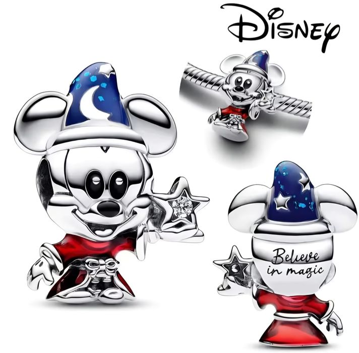 Nowy Charms do bransoletki modułowej - Myszka Miki