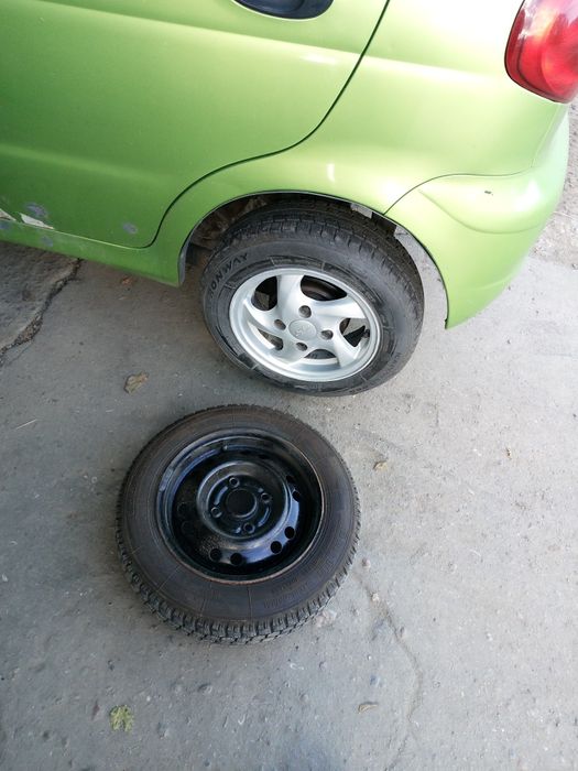 155/70/r13 бц-10(7мм) на деу Matiz, cheryQQ, в сборе 2 колеса