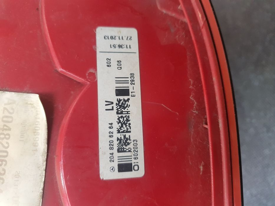 Задній стоп Mercedes-Benz w204 c-class універсал