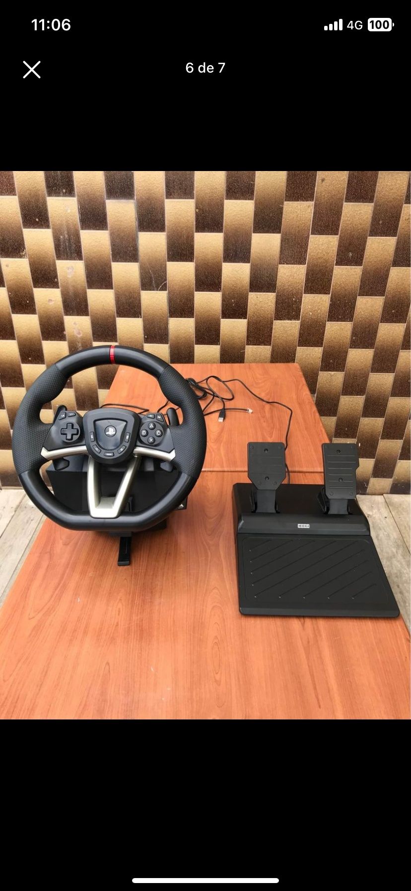 Volante para ps4, ps5 e pc