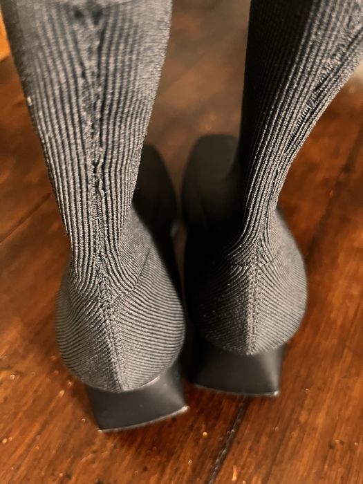 Botas pretas leftiens novas salto 7 cm