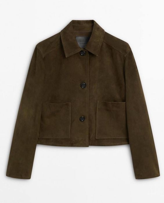 Куртка Massimo Dutti шкіра кози натуральна