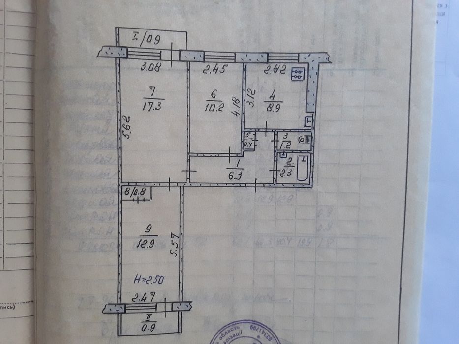 Мікрорайон Ювілейний,3-х кімнатна, Саксаганський район.
