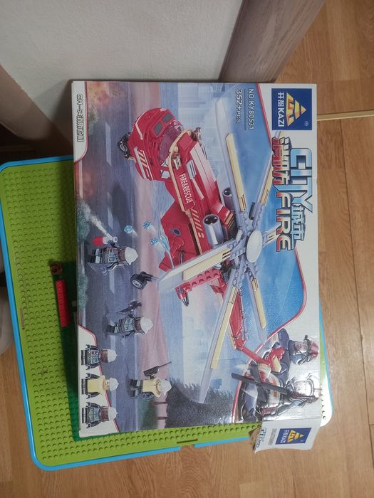 Лего вертоліт.Пожарний вертоліт.конструктор.