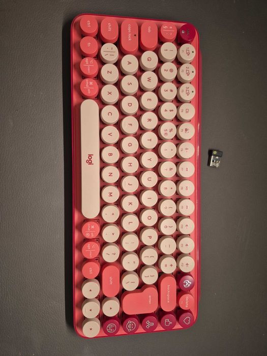 Klawiatura Logitech Pop Keys Różowa US INTL
