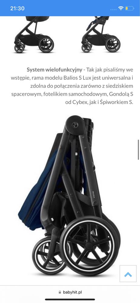 Wózek spacerowy cybex balios s lux 2023