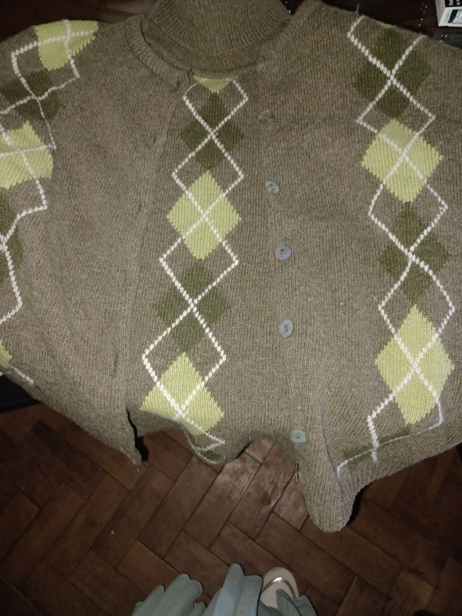 Conjunto de malha camisola e casaco