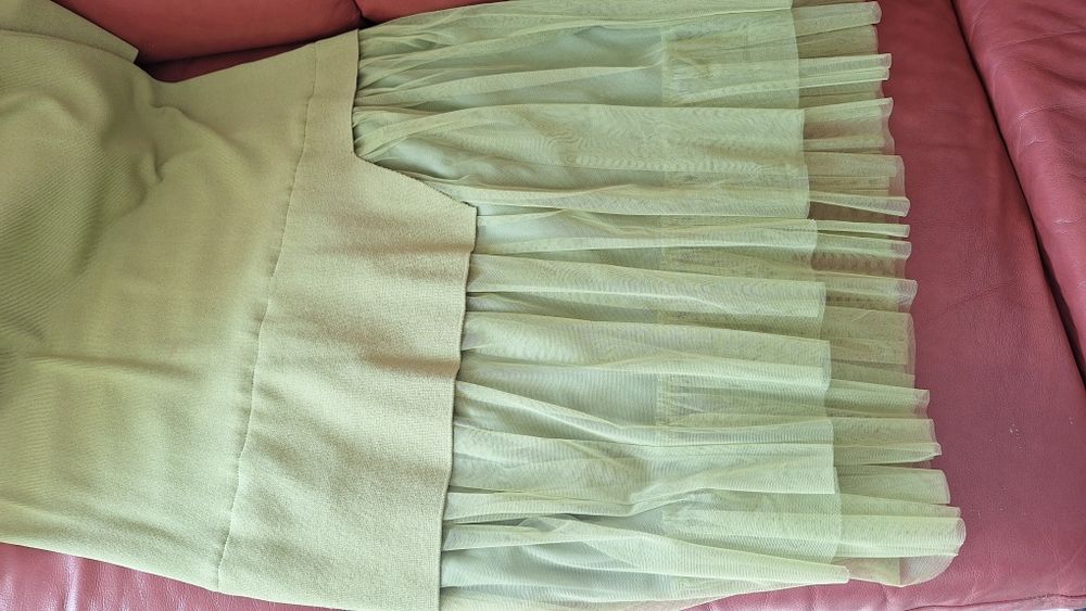 Платье трикотаж верх+фатин низ