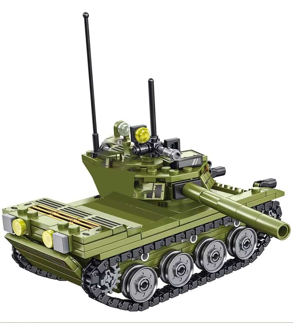 Конструктор танк 19см Лего Lego Башта повертається, Гусля рухається