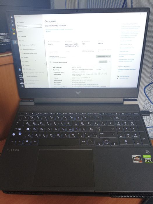 Ігровий ноутбук HP - Victus, 3050ti, R7-5ser