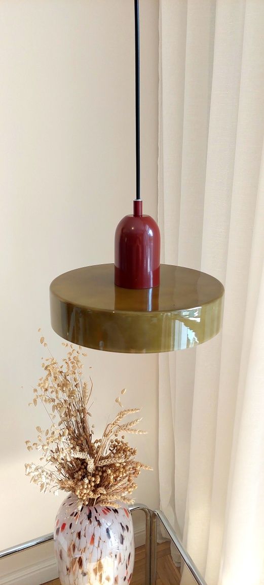 Nowa szklana lampa wisząca sufitowa w stylu retro vintage pop art deco