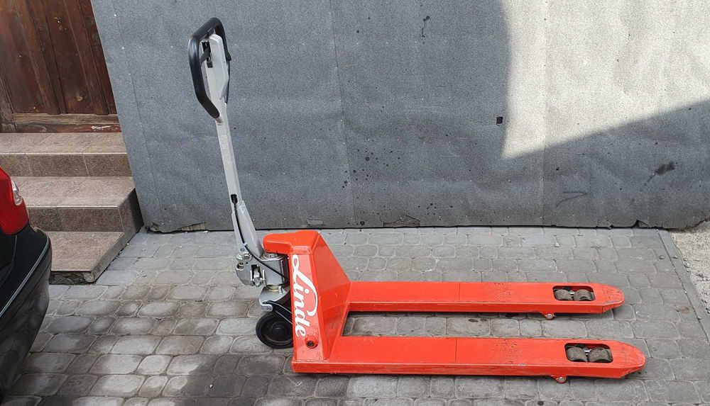 Paleciak z hamulcem - Linde - Schefer - udźwig 2500 kg - stan bdb