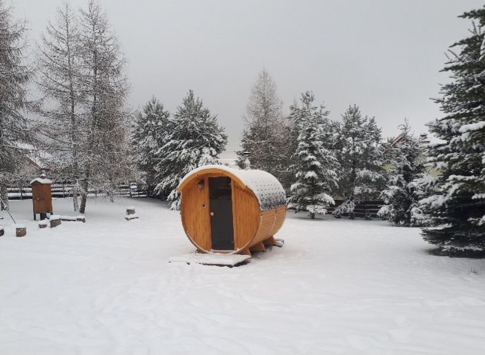 Domek Mazury 4 wakacje urlop łodzie bania sauna wypoczynek quady