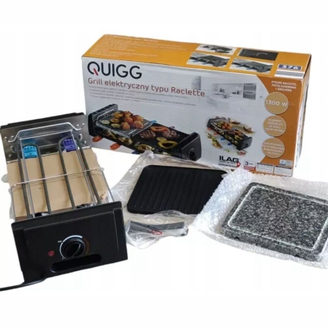 Grill elektryczny stołowy RACLETTE Quigg 1400Wl