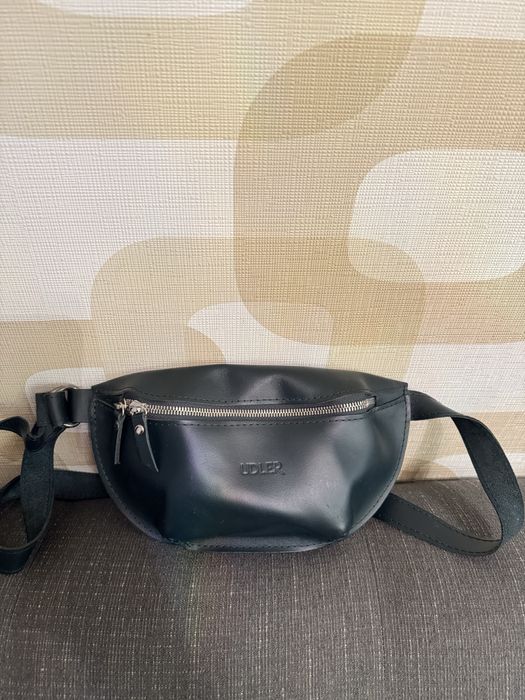 Сумка бананка Udler натуральна шкіра