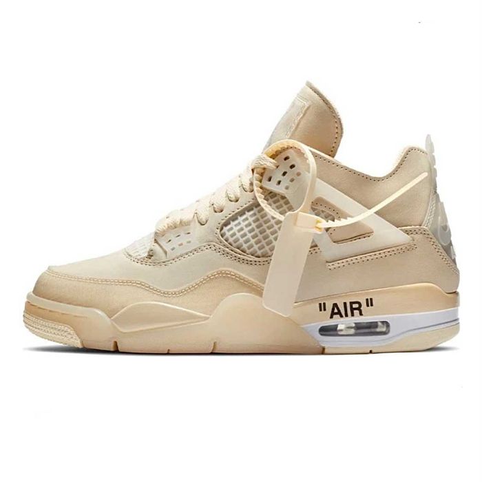 Мужские кроссовки Nike Air Jordan 4 Retro Off-White Sail. 41-45
