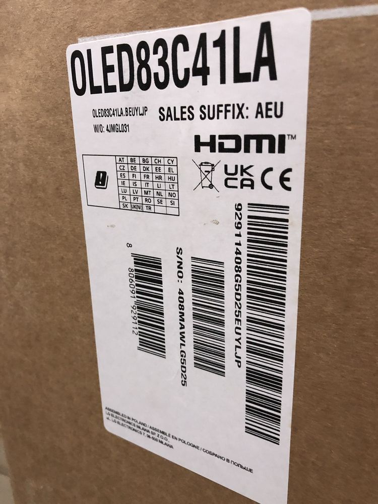 Телевізор LG 2024 OLED Evo 83C4, 77C4, 65C4, 55C4, 48C4