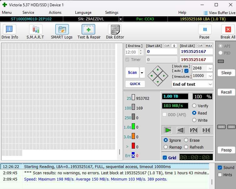 Жорсткий диск Seagate BarraCuda HDD 1TB 7200rpm