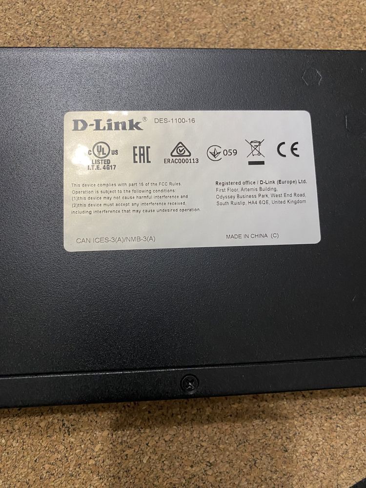 Комутатор D-Link DEs-1100-16