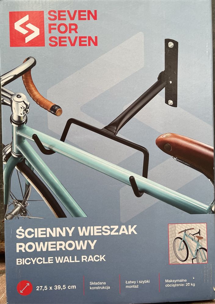 Wieszaki scienne rowerowe