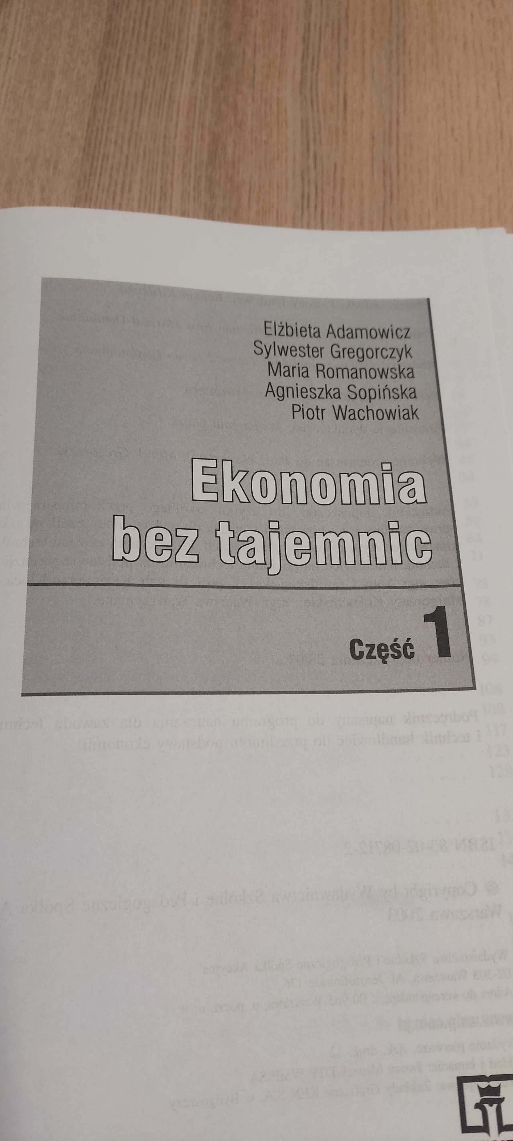 Książka ekonomia bez tajemnic