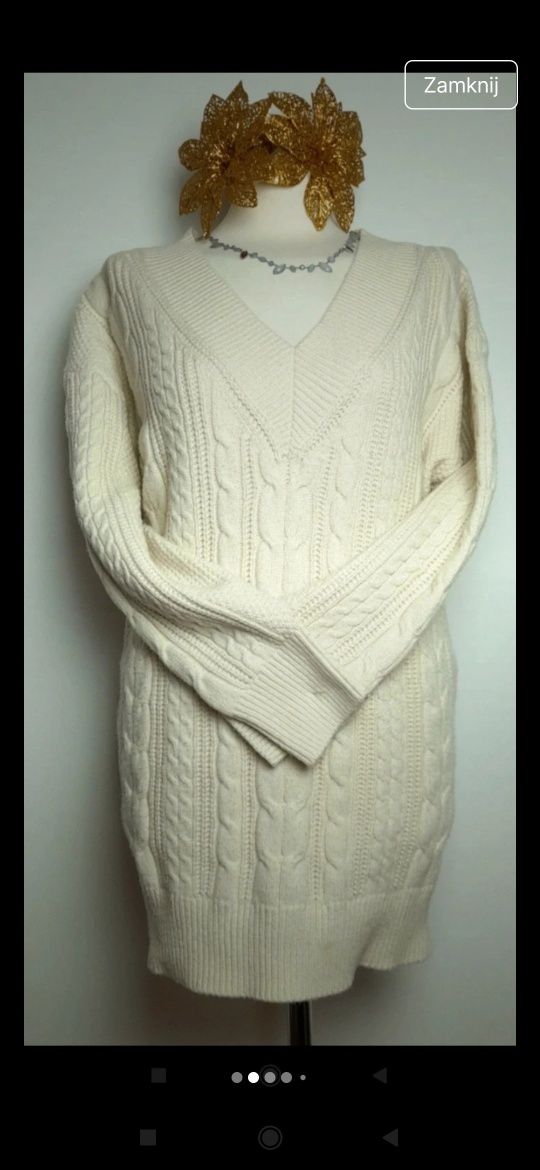 Sweter sukienka tunika next