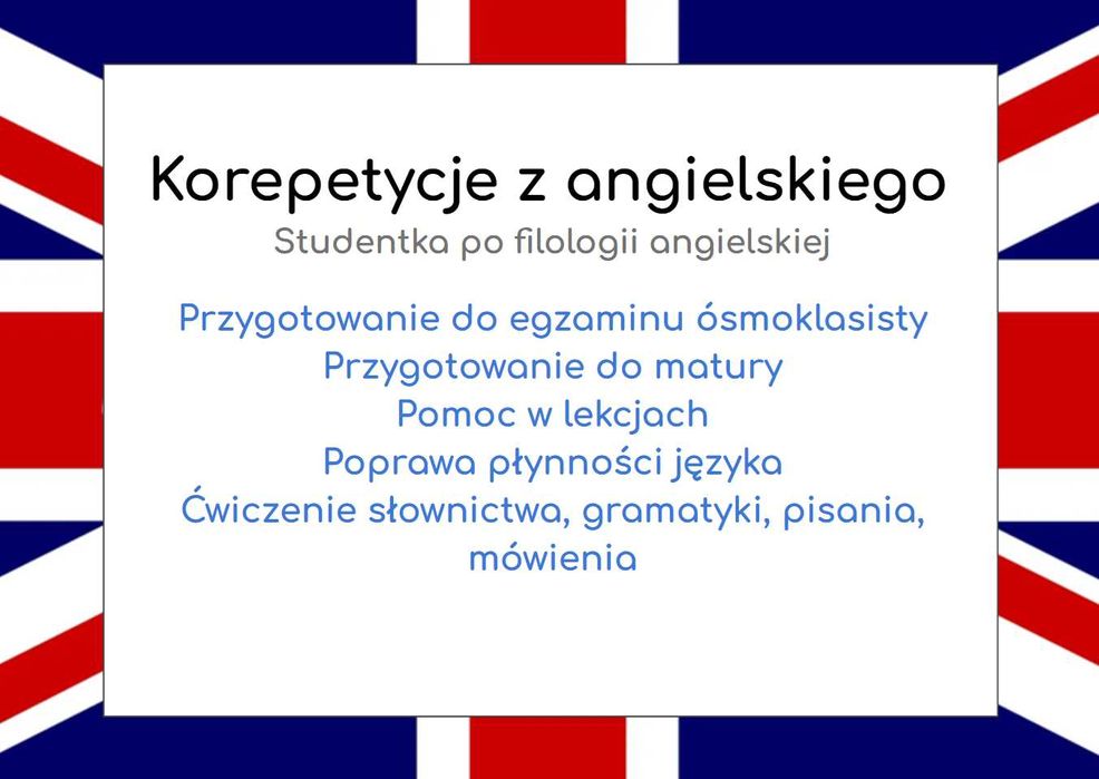 Korepetycje z języka angielskiego | Zduńska Wola
