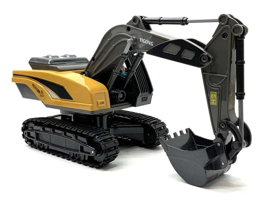 Екскаватор гусеничний на р/к зі звуком Жовто-чорний (ВС1049) Розд/Дроп