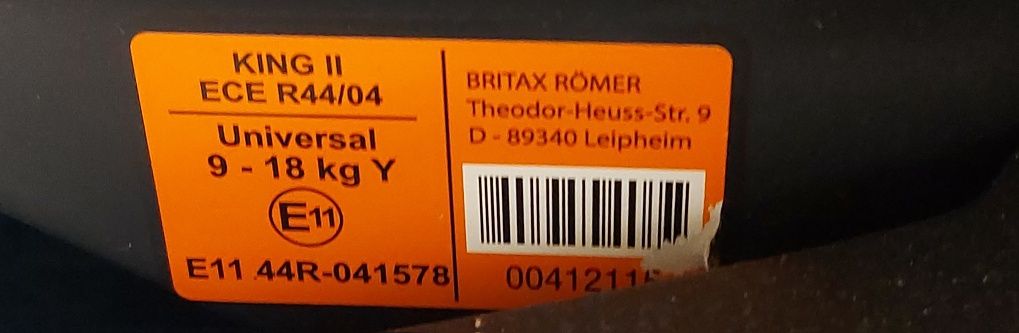 Автокрісло 9-18 кг Britax Romer