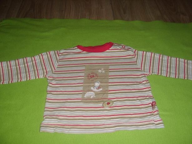 bluzeczka bawełniana z długim rekawem roz 74