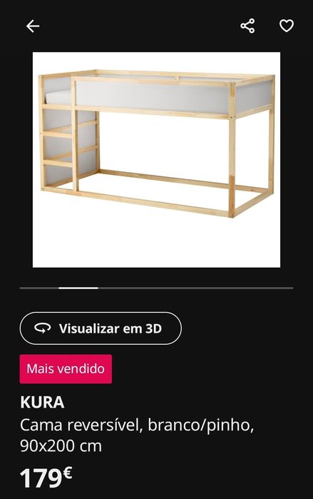 Vendo Cama kura IKEA