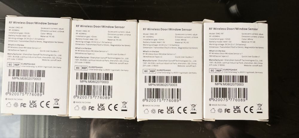 Sonoff detetor de abertura de porta