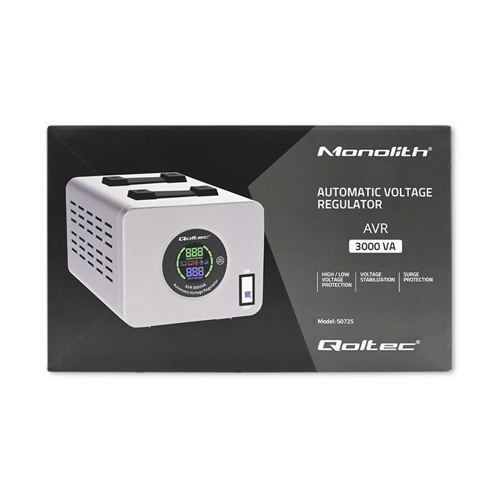 Automatyczny stabilizator napięcia AVR 3000VA 2400W Qoltec 50725