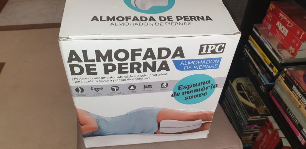 Almofada da perna ergonómica apoio e descanso