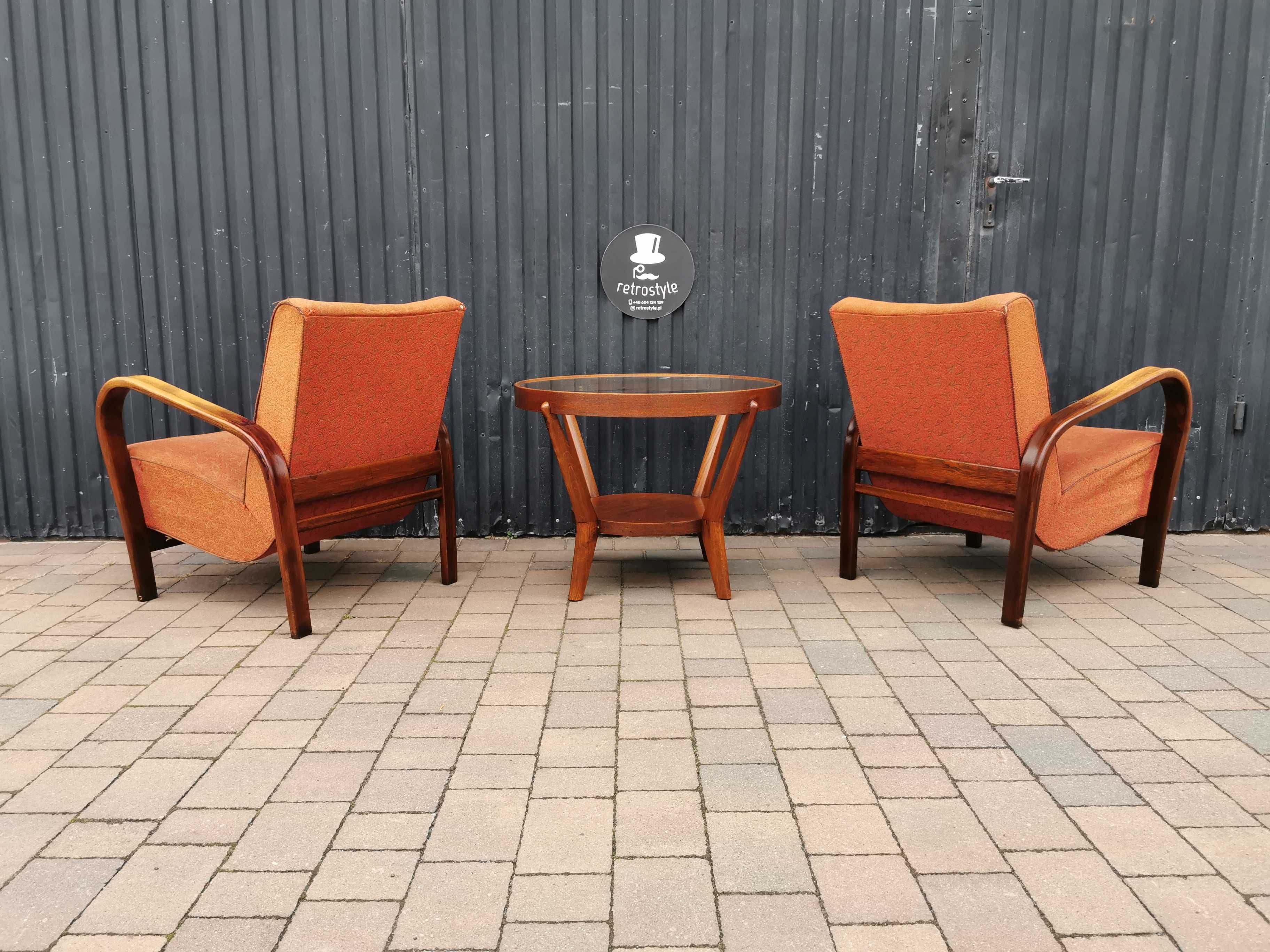 Zestaw ART DECO Kropáček & Koželka, Czechosłowacja '40-'60, Retro, PRL